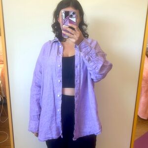 J Crew Purple Button Down